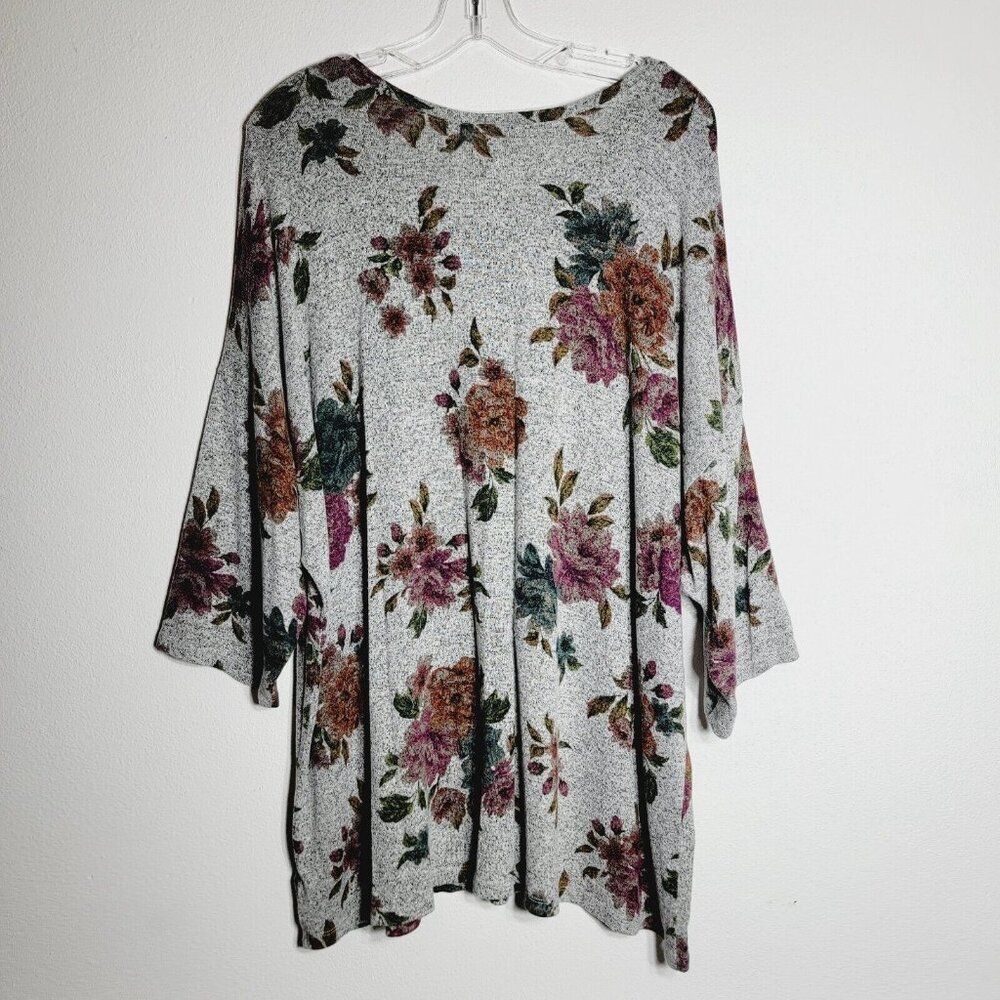 Torrid Super Soft Plus Tunic Top Plus Size 4x Gra… - image 2